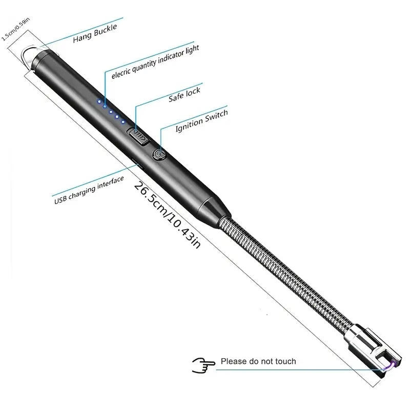 USB Rechargeable Flameless Arc Candle Lighter