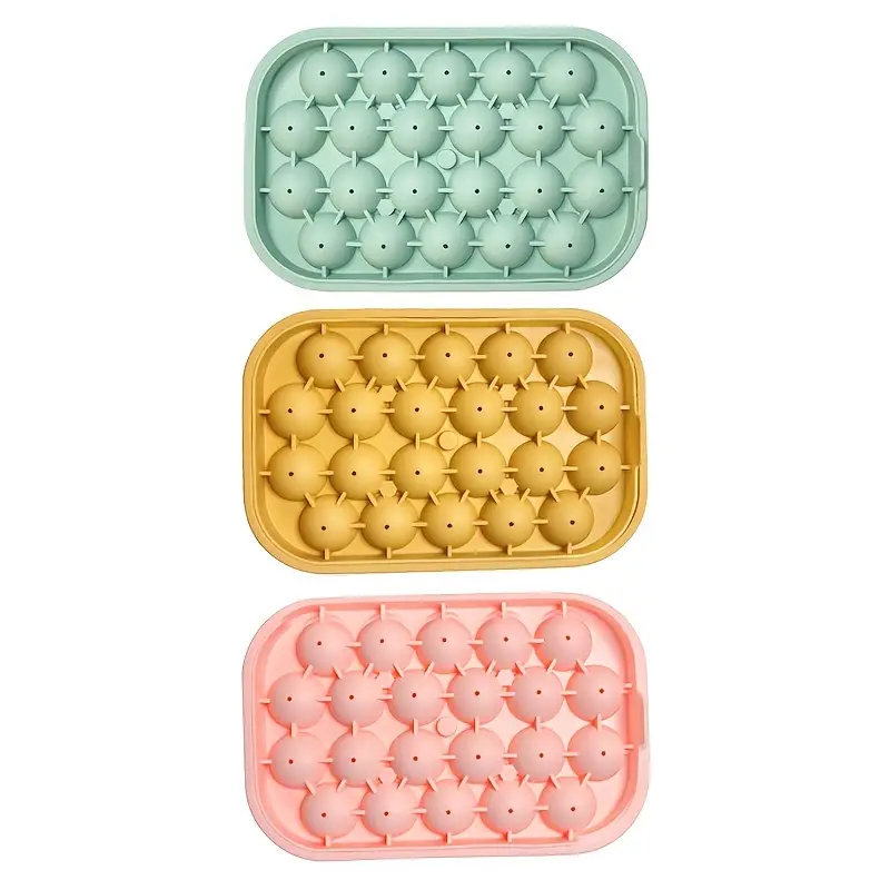 Whiskey Ice Ball Mold 22 Grid Silicone Ice Cube Tray